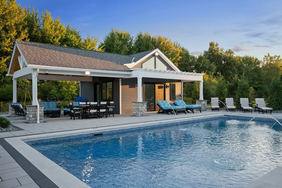 Luxury Custom Pool House built by Tab Property Enhancement