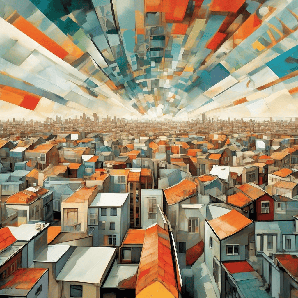 A View Across the Rooftops by Suzanne Kelman