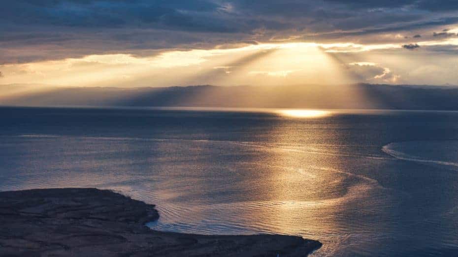mer Morte coucher soleil