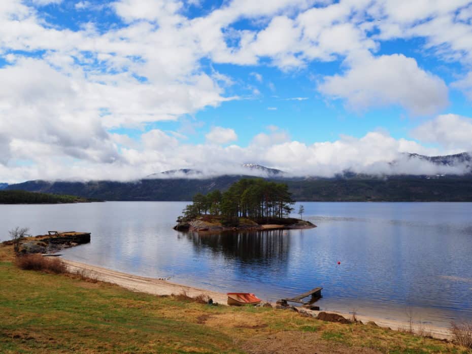 Lac dans le télémark