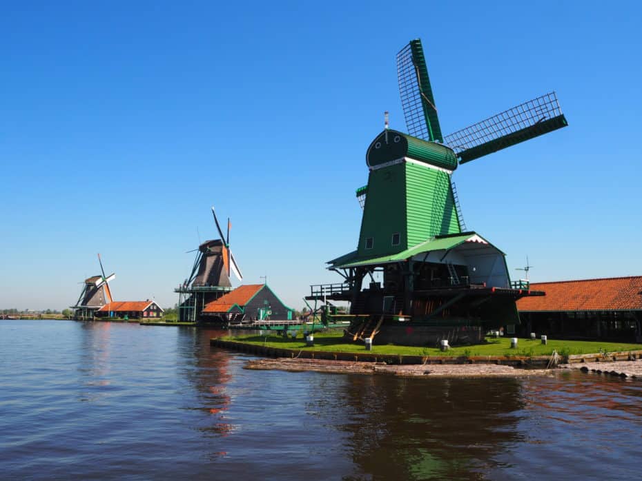 Le vert typique de Zaanse Schans