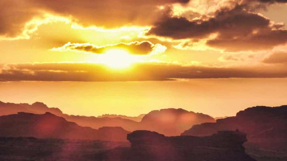 sunset Wadi Rum