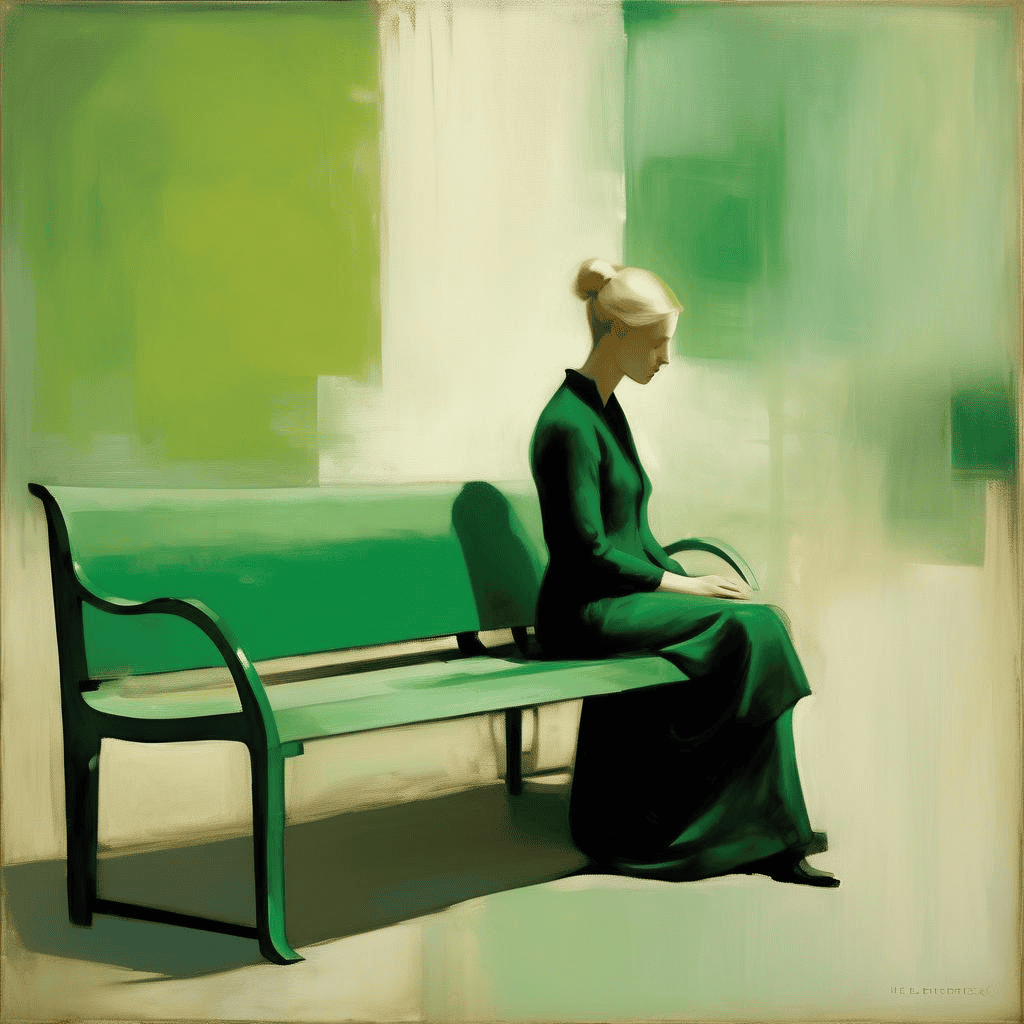 Green Bench – Helene Schjerfbeck