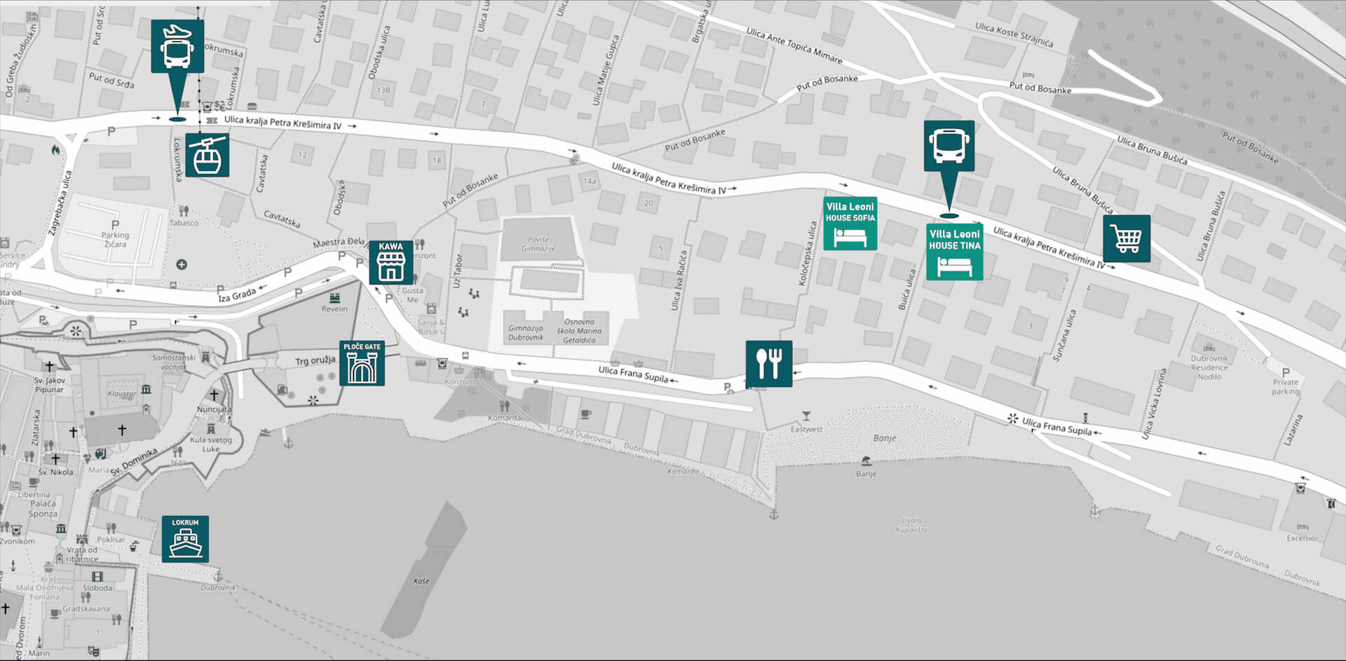 Villa Leoni Villa Leoni Location