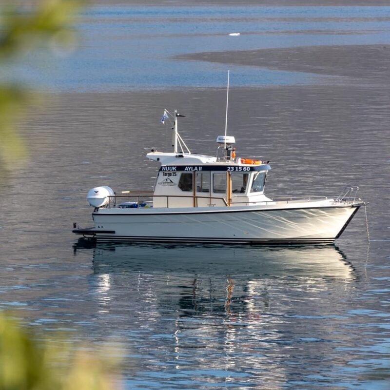 View of Ayla II from land - Nuuk Bay Adventures photo archive