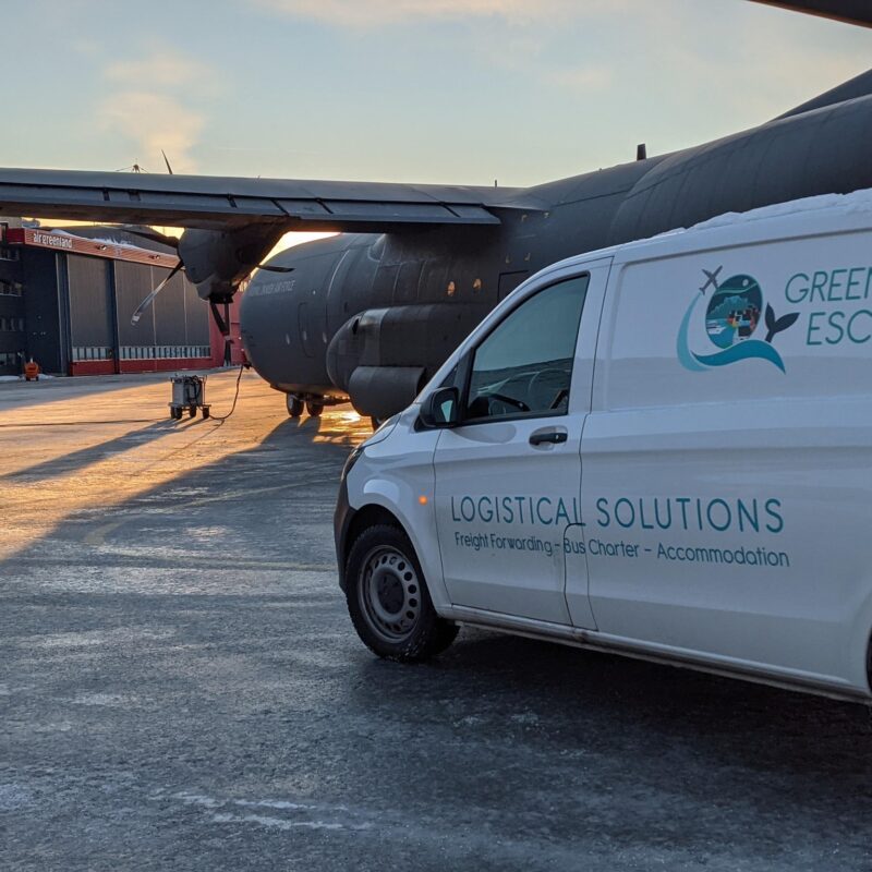 Greenland Escape Truck and Hercules airplane - Greenland Escape photo archive