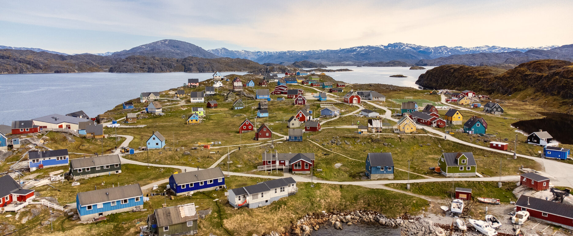 Qeqertarsuatsiaat drone view