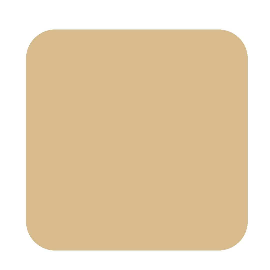 A rounded square with a beige fill, outlined in white and set against a black background, perfect for showcasing a Metal Roof Gallery.