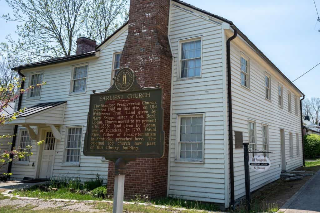 04282021_Location_PresbyterianMeetingHouse_FOC (10 of 13) A plaque in front of the earliest church, built in 1788