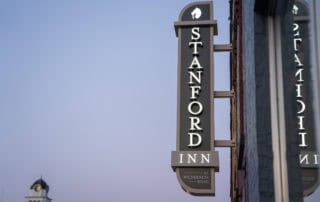 The Stanford Inn sign