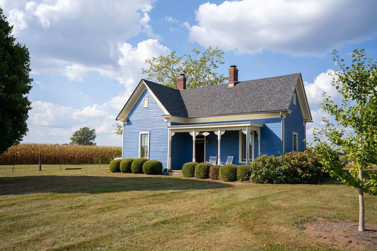 The Fisher Ford House is a fully furnished historic guesthouse with three bedrooms and one bath on a farm in Garrard County.