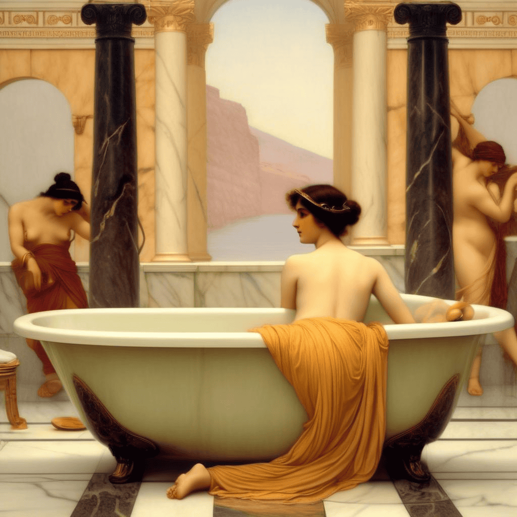Venus at the Bath – John William Godward