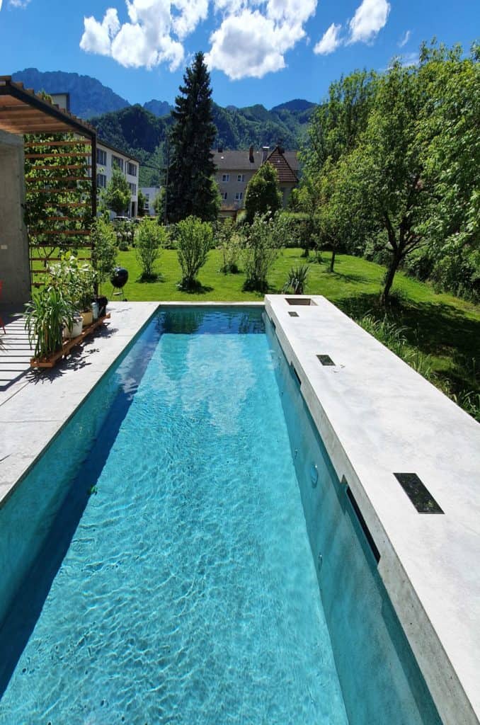 Wohnbeton im Freien für Terasse, Tisch, Balkon und Pool