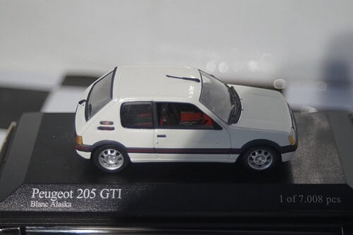 Minichamps peugeot 205 gti black 1990 400 112301 1:43