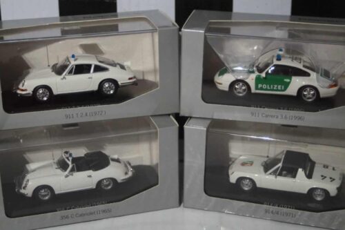 Minichamps Porsche Police cars 4 car set 1/43rd WAP 020 set 08