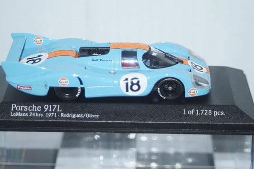 Minichamps porsche 917l gulf le mans 1971 rodriguez 430 716718 1:43