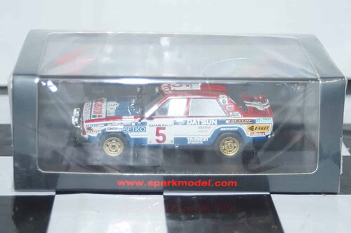 Spark datsun violet gt 2nd safari rally 1981 1:43 resin s7772