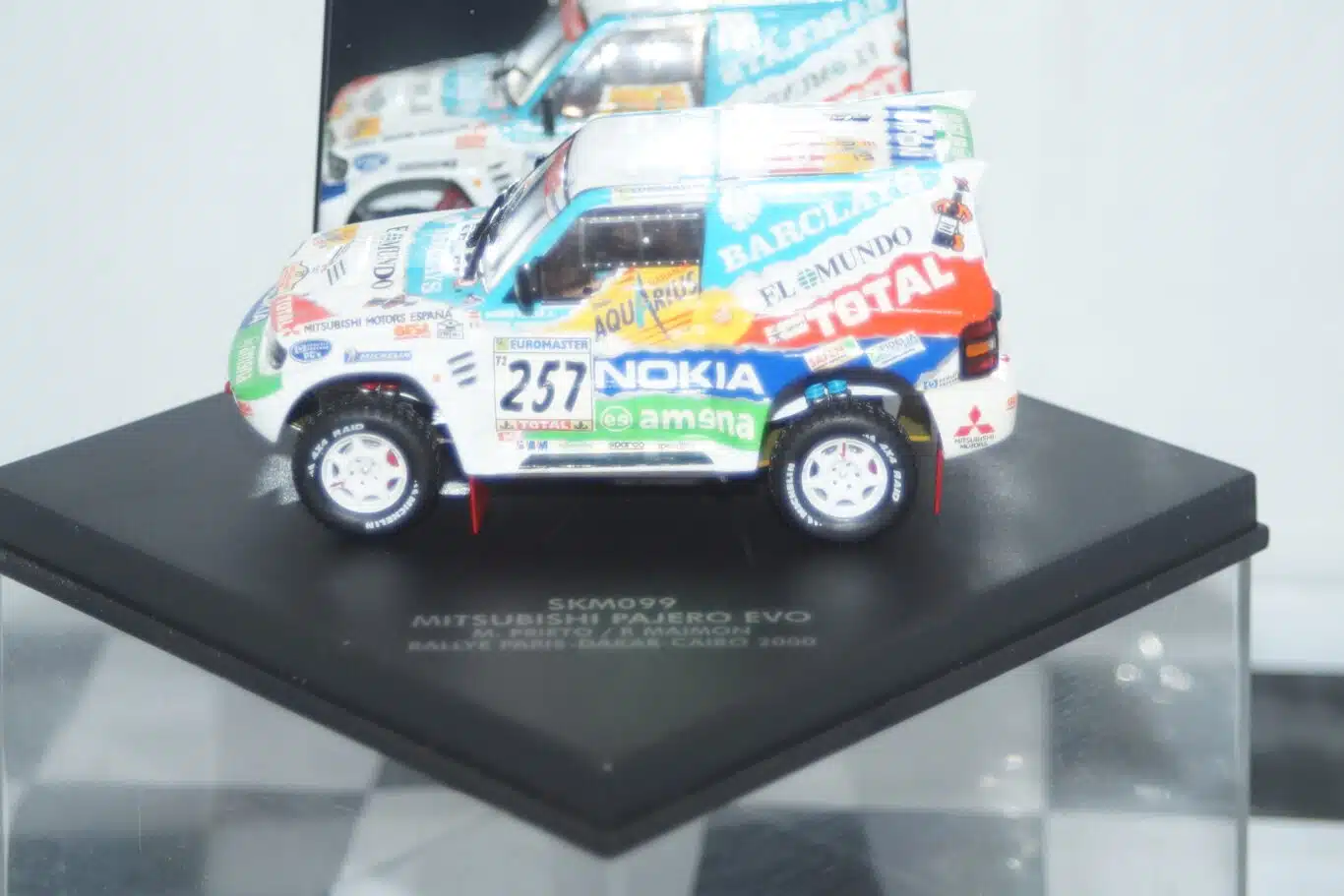 Vitesse skid mitsubishi pajero evo rally paris dakar #257 2000 m.prieto skm099