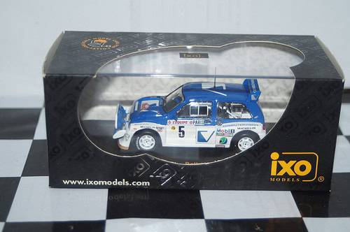 Ixo mg metro 6r4 rally monte carlo 1986 #5 t.pond 1:43 rac033