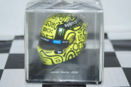 Spark mclaren helmet worn by lando norris in 1/5 scale ref  5hf141