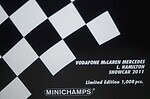 Minichamps mclaren mercedes l.hamilton f1 2011 showcar 530 111873 1:18