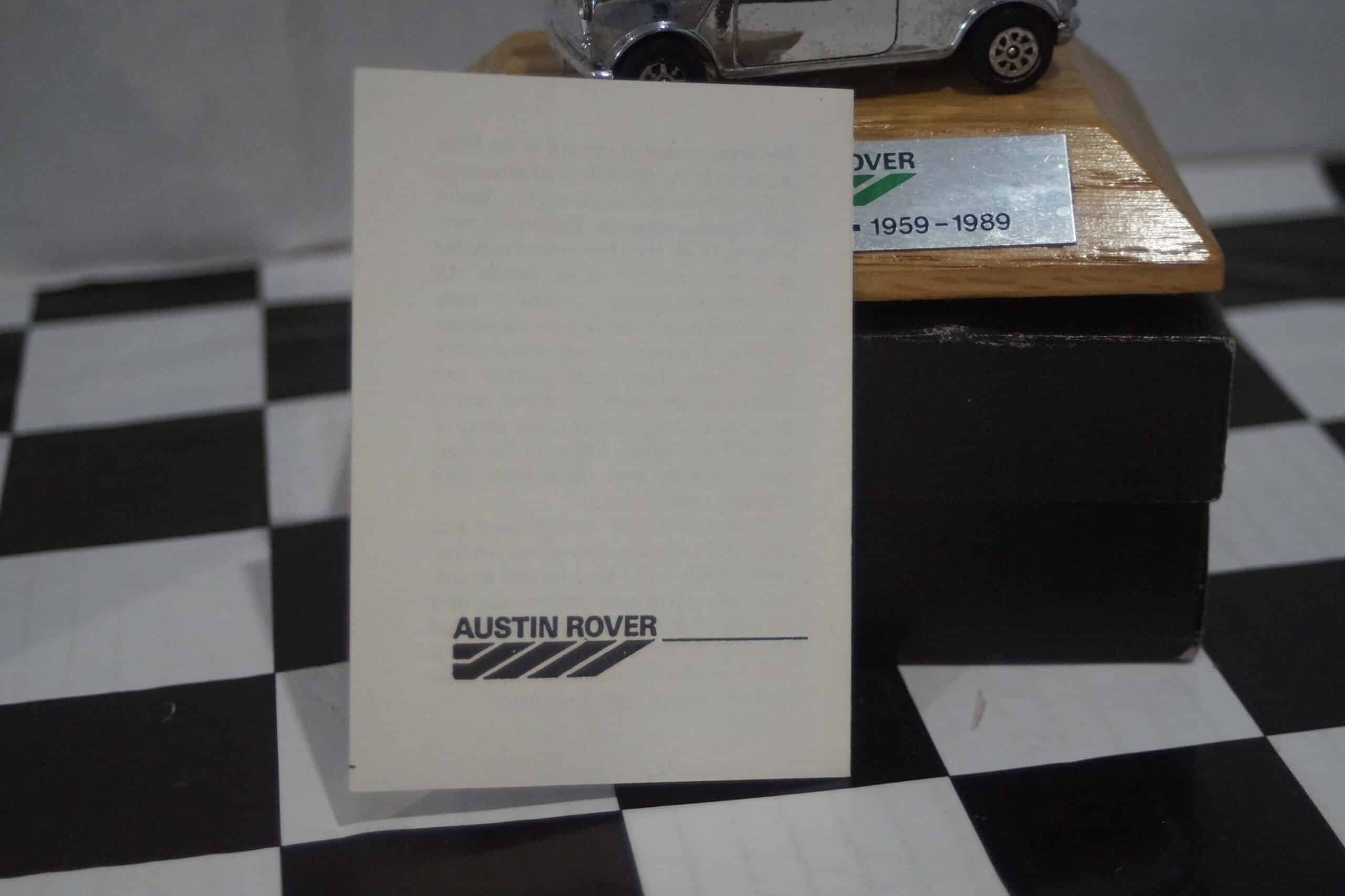 Corgi (based) austin rover mini 30 1959-1989 1:36 (approx)