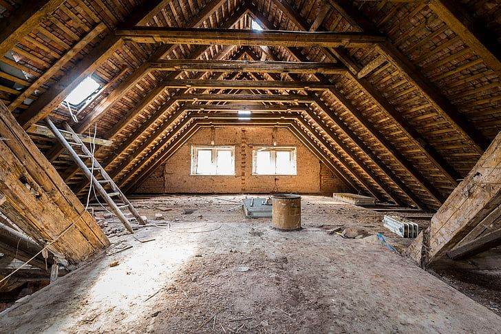 an attic where signs of roof damage may lie
