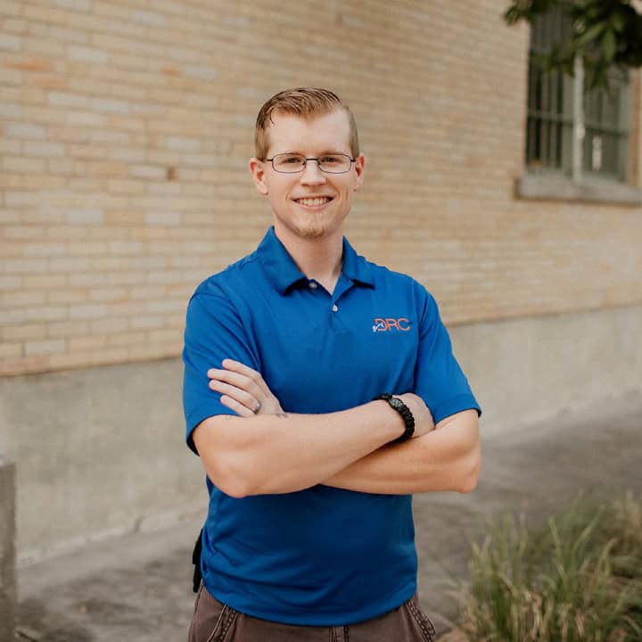 headshot of team member Ryan Schwarzlose with Dolan Roofing & Construction
