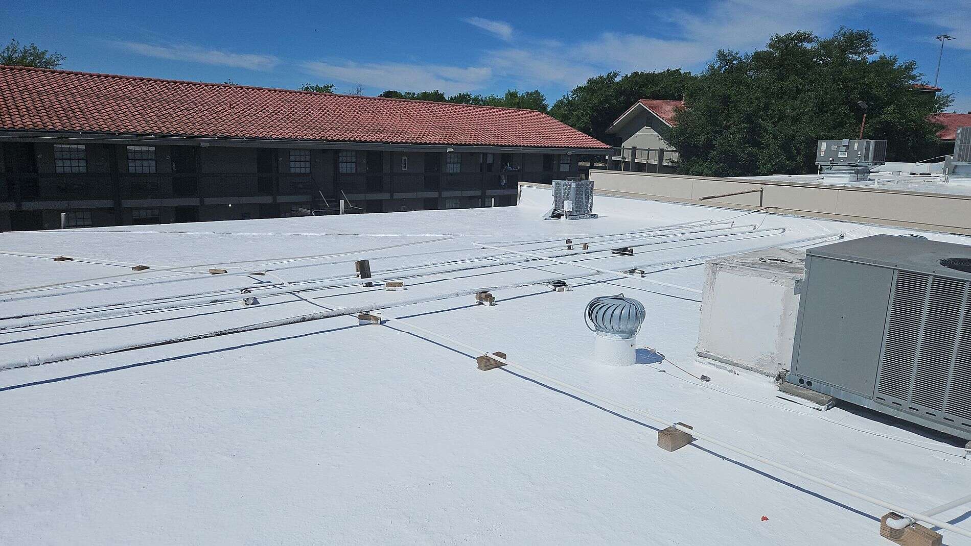 commercial tpo installation Commercial TPO roof system installed in San Antonio, TX