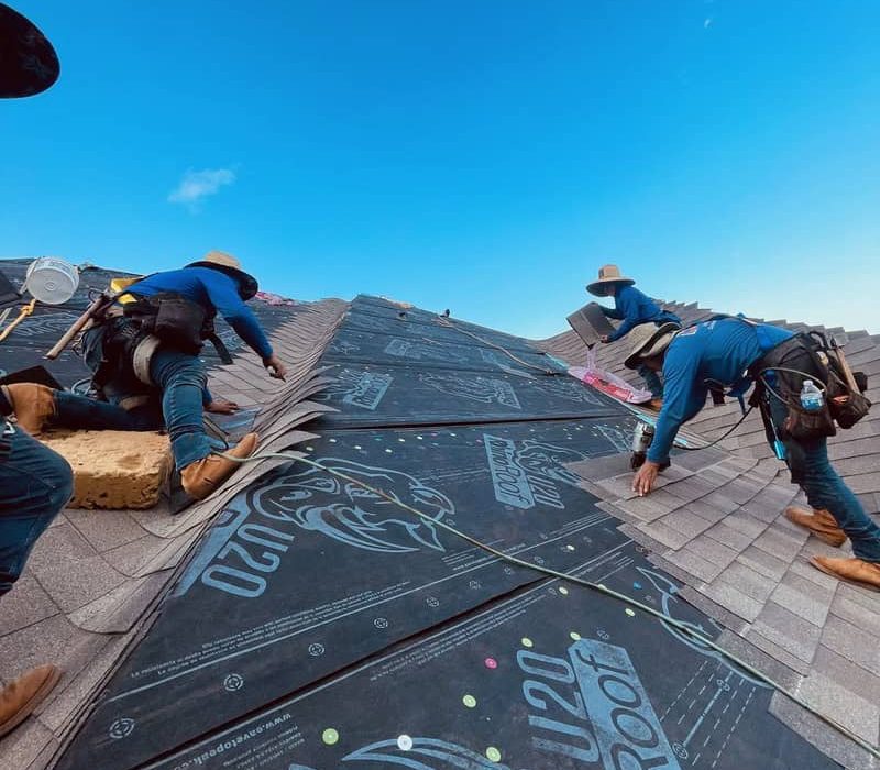 Asphalt shingle Asphalt shingle roofing contractor installing new roof