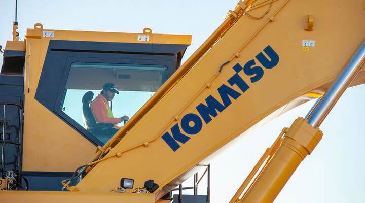 Used Komatsu excavators