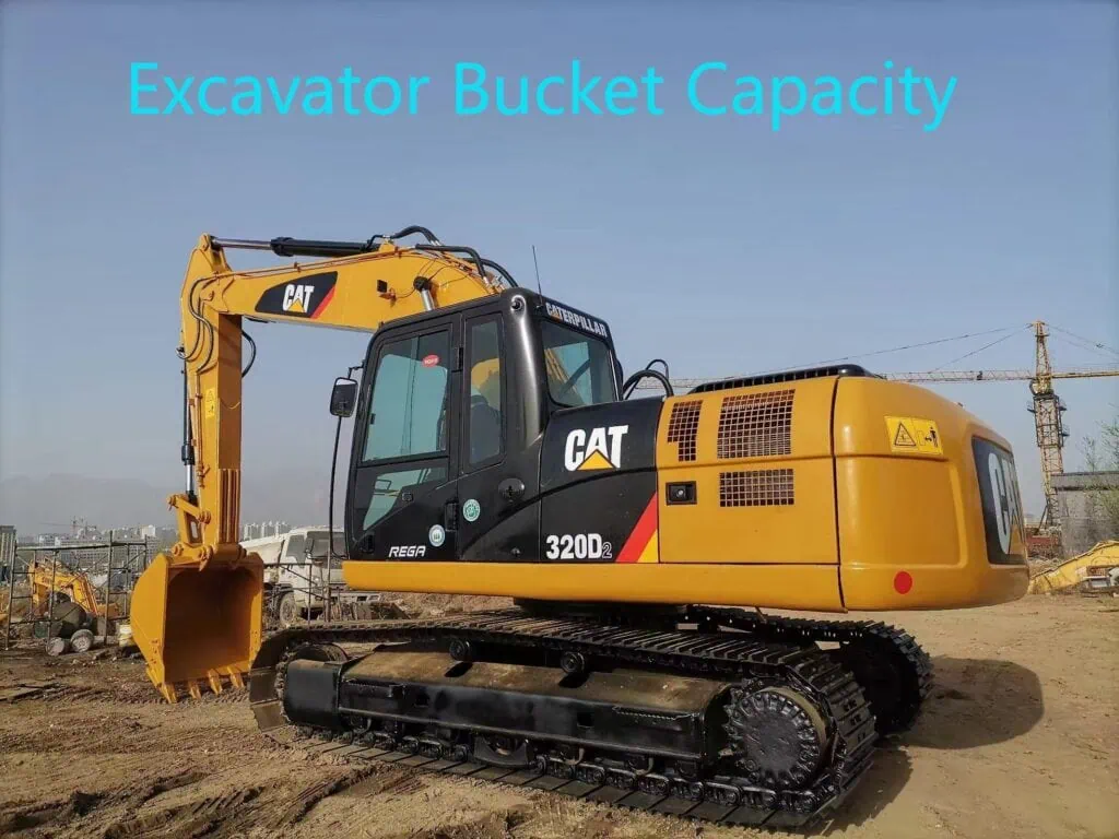 excavator bucket capacity