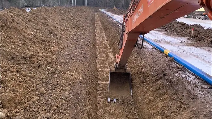 sloping excavation