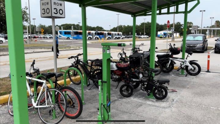 Tampa International Bike rack