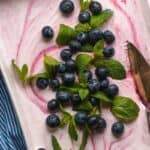 blueberry semifreddo