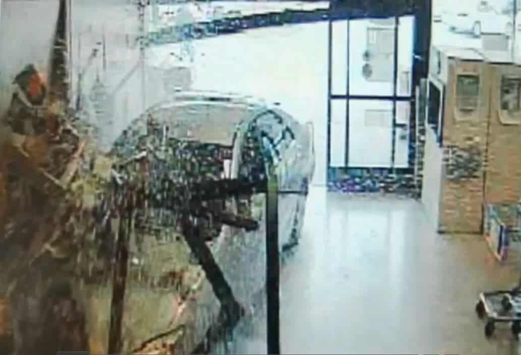 Car crashing through front door Publix in Belle Terre Parkway in Palm Coast, Florida.