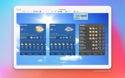 Sol, regn eller snö? Din Mac vet – gratis!