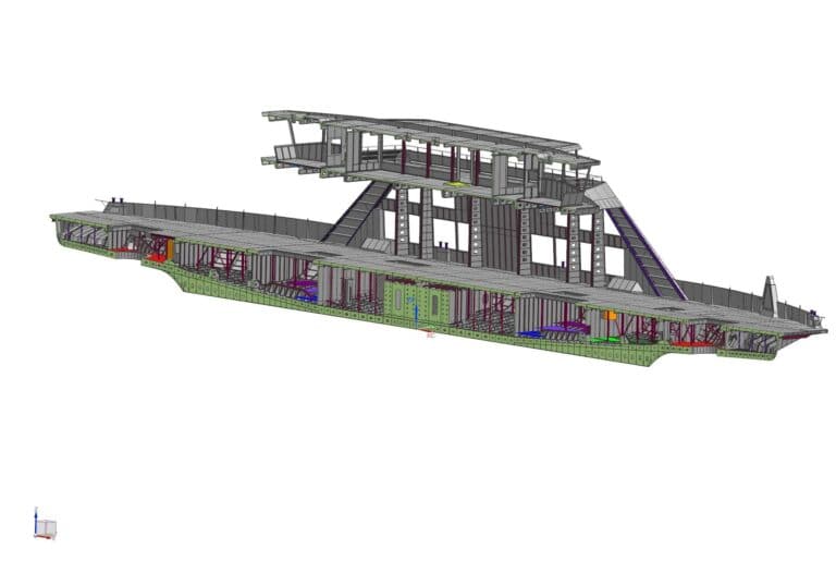 oeswag werft konstruktion design autofaehre schnitt