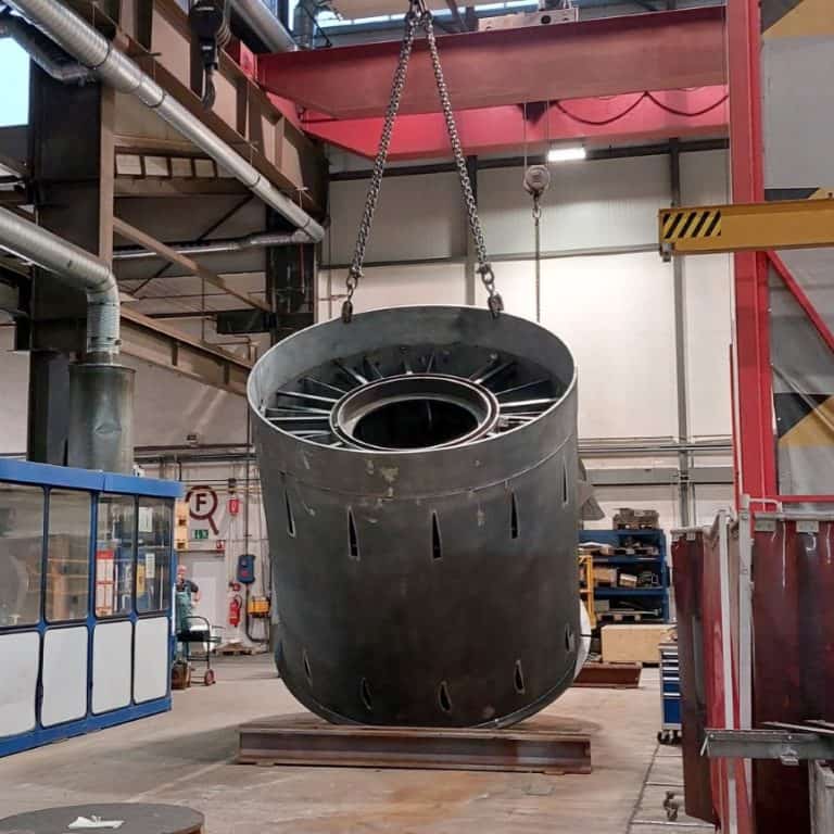 oeswag stahl & anlagenbau ventilatorgehäuse drehen