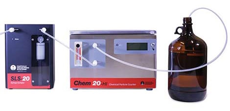 Chemical batch Particle Counting to 20 nm
