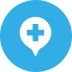 Reliablenursingservices offers nursing care at home, shown by a symbol for nurse visits in the community.