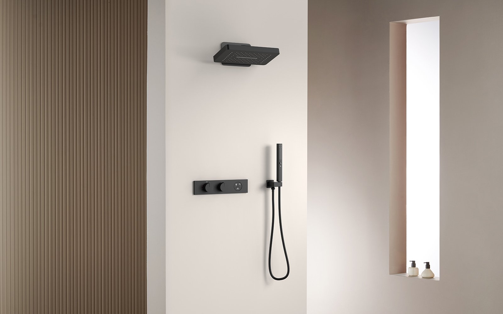 SC863 shower valve height banner