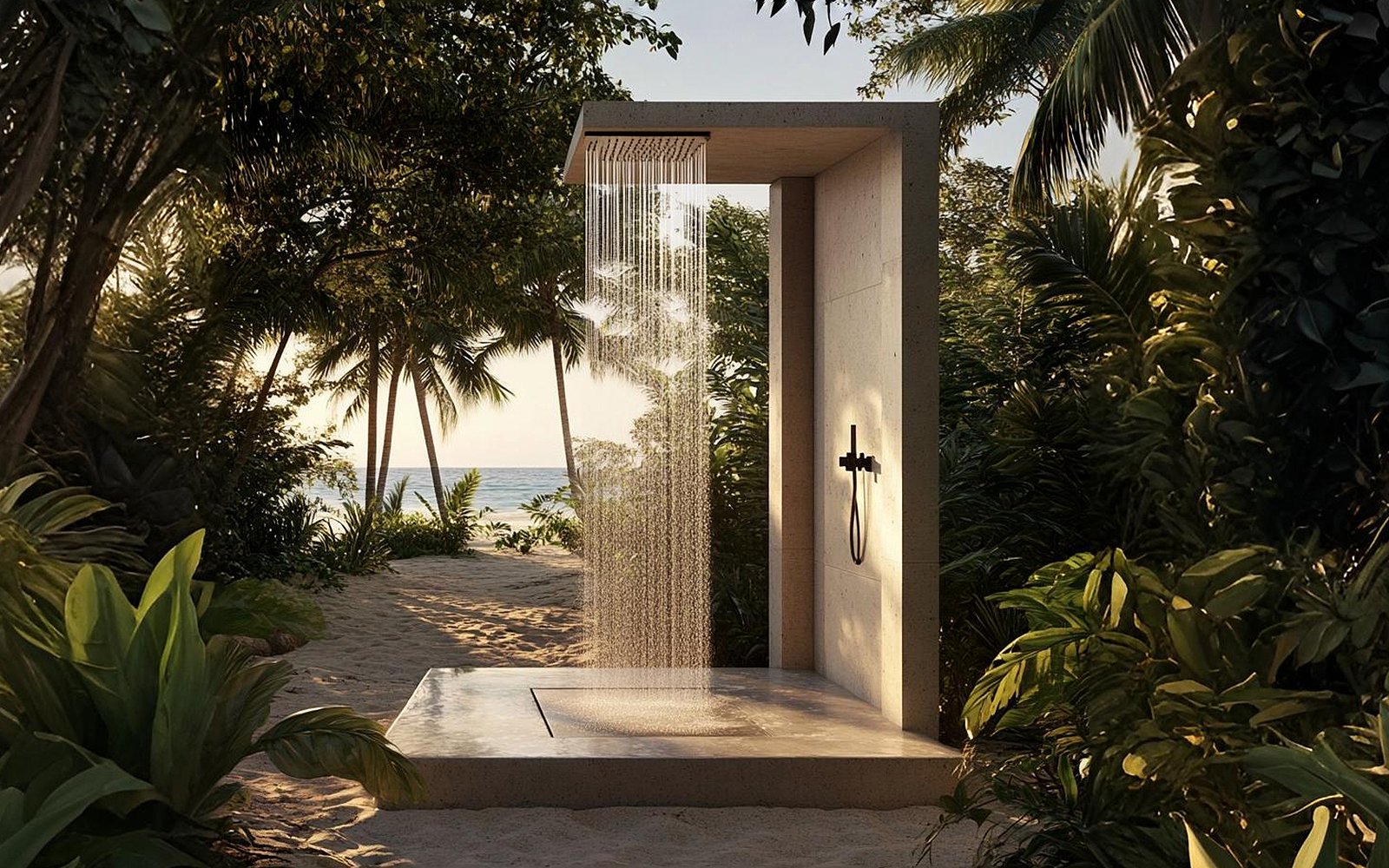 outdoor shower system banner