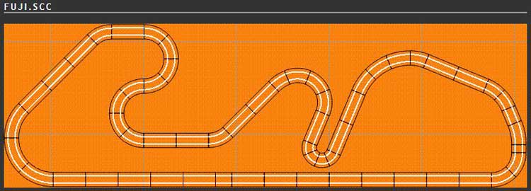 Scalextric Track Plan - Fuji