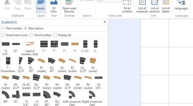 Scalextric Design Software
