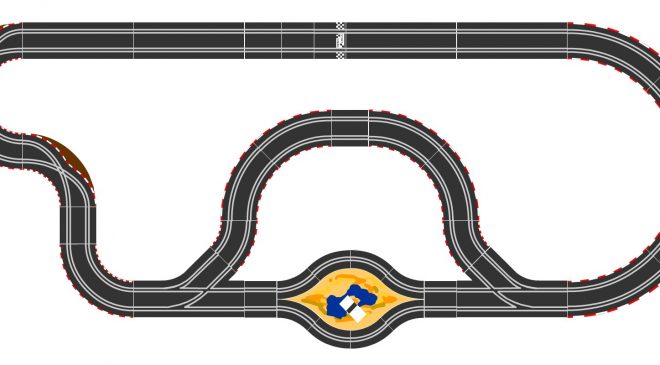 Princess Peach Beach Carrera Go Track