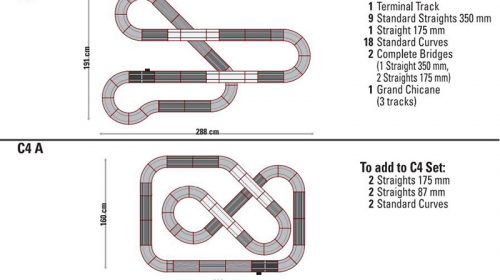 SCX Slot Car Track Plans