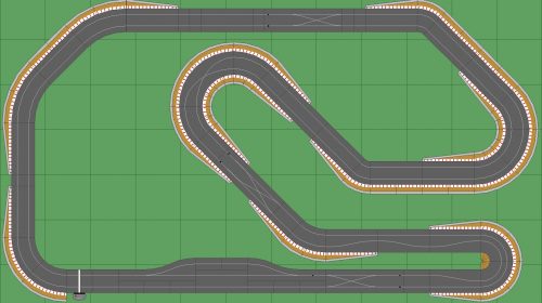 STP Track 2 w Pit - 7x12 Scalextric Digital Track
