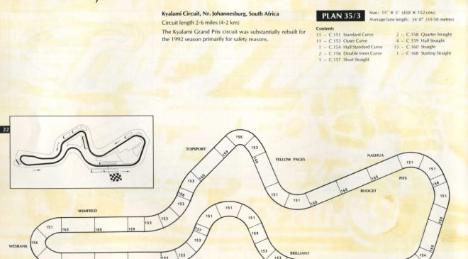Scalextric Track Layout - Kyalami