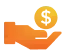 A Stylized, Pixelated Orange Fish With A Yellow Fin, Facing Left Against A Transparent Background.